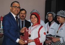 Şampiyon Şefler Kaymakam ve İlçe Milli Eğitim Müdürünü ağırladı